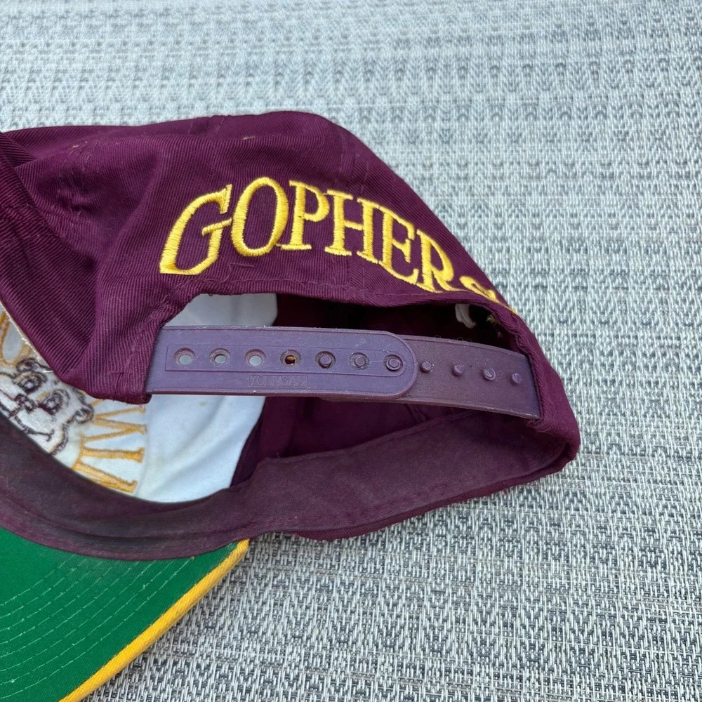 Youngan Minnesota Gophers Hat Unisex OSFM Maroon Gold Fair Vintage Snapback